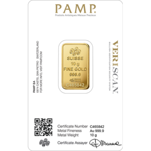 PAMP 10 Gram Gold Bar