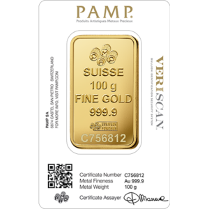 PAMP 100 Gram Gold Bar