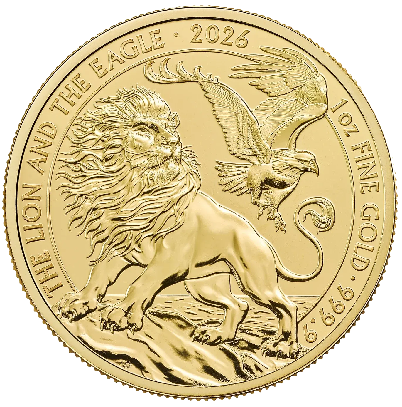 The Lion and the Eagle 2026 1oz Gold Bullion Coin