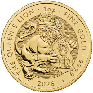 The Royal Tudor Beasts 2026 Queen’s Lion 1oz Gold Bullion Coin